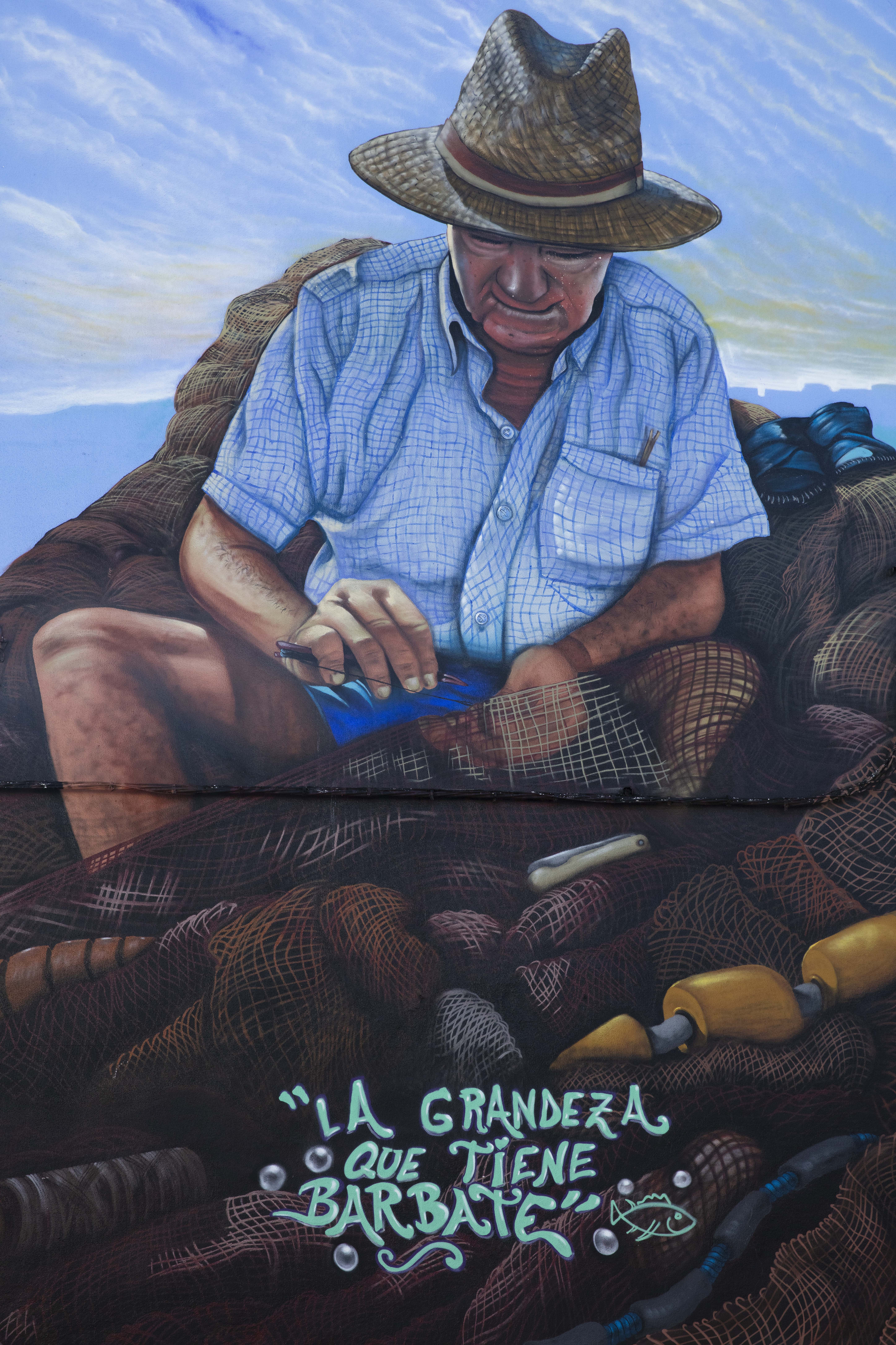 Ilustración de Pescador Ilustración de Pescador de Barbate